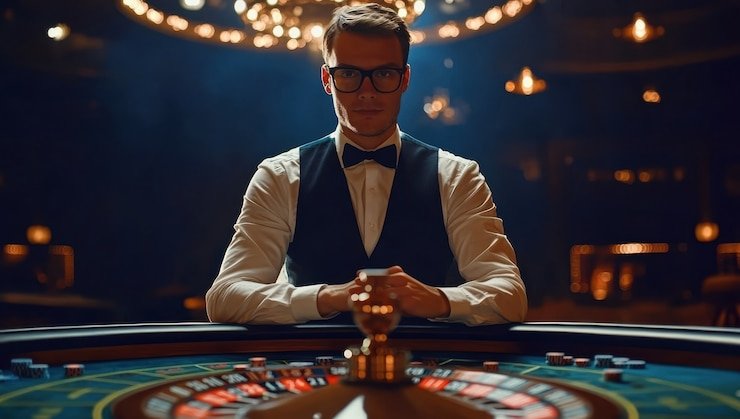 Studio live dealer Kepala Number di totowayang dengan meja HD dan antarmuka pemain